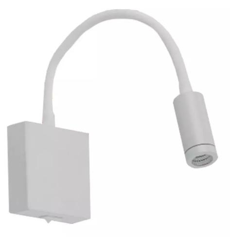 ARANDELA LED 3W BRANCA COM INTERUPTOR E CANOPLA QUADRADA ARANDELA LED 3W BRANCA COM INTERUPTOR E CANOPLA QUADRADA