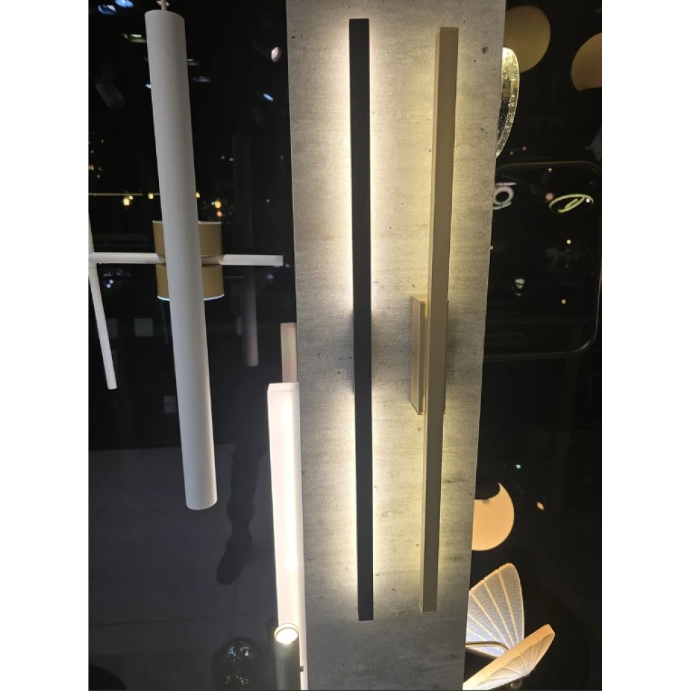 Arandela Led Linear 10w 220v Preto 3000k