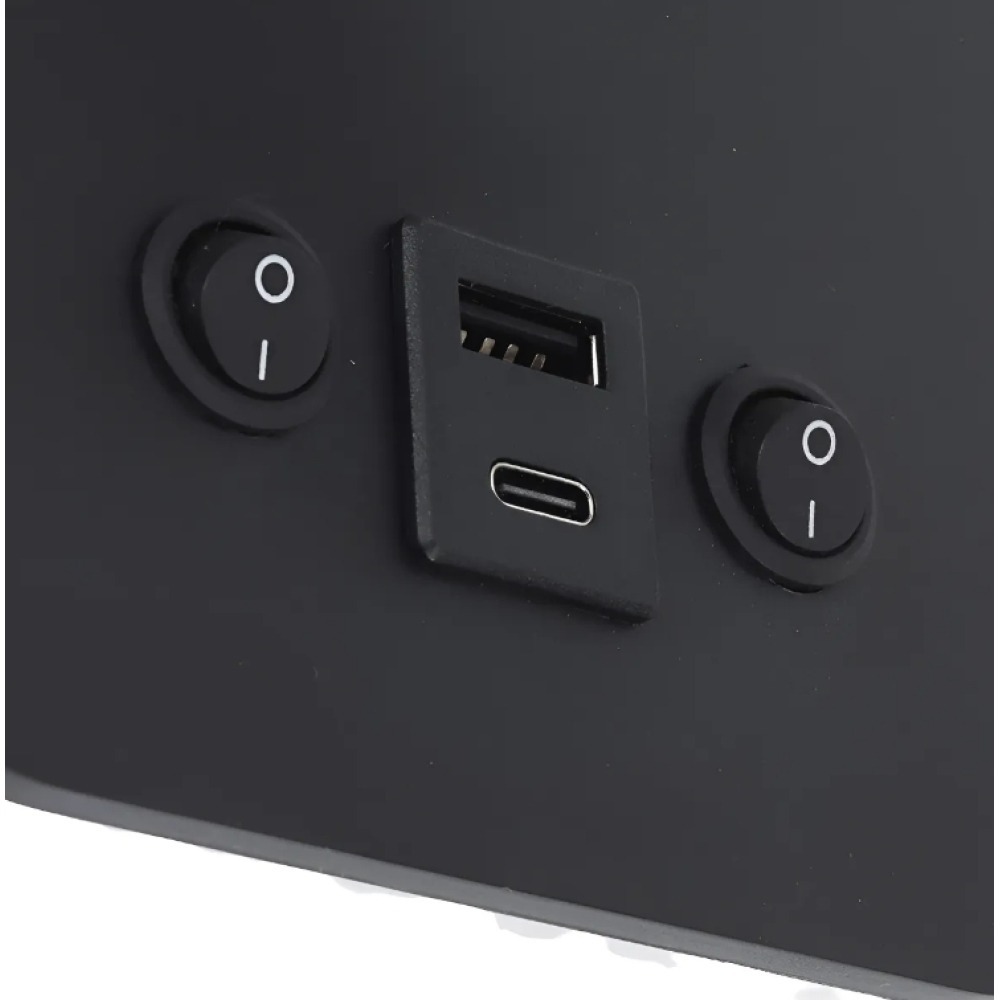 Arandela Slim Leya Gaya 7w 3000k Com Usb Tipo C Bivolt 7722