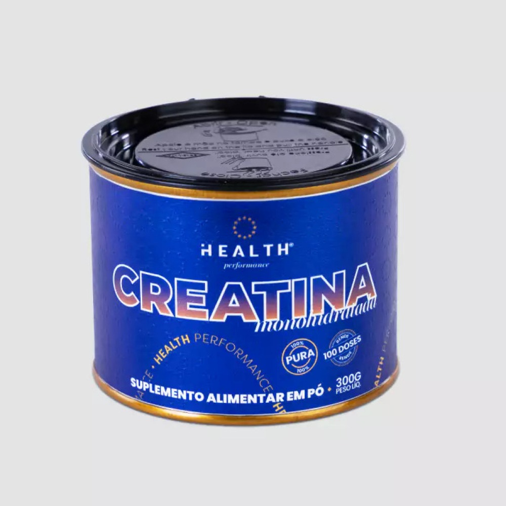 Creatina Monohidratada 300g 100% Pura Health Performance