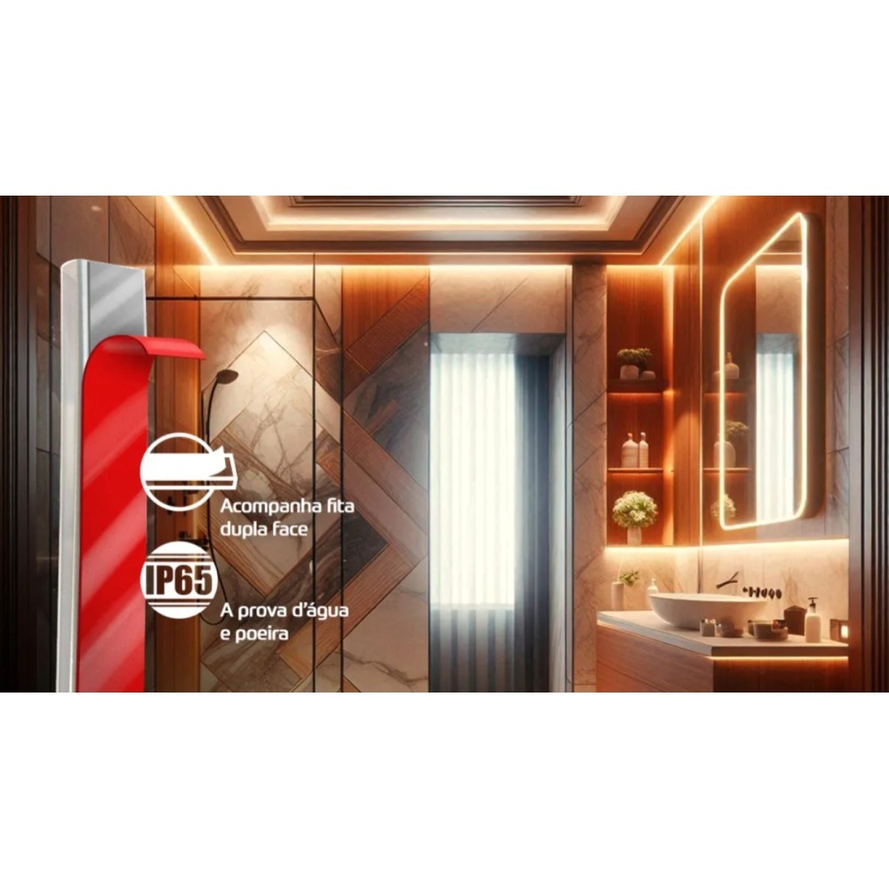 Fita Direct 120 Leds Ip65 220v (nao Precisa Fonte) 7w/m 10mm ROLO 5M 4000k Fita Direct 120 Leds Ip65 220v (nao Precisa Fonte) 7w/m 10mm ROLO 5M 4000k