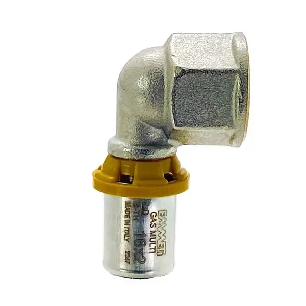 Joelho Femea Para Gas 16MMX1/2 Prensar TopFusion Joelho Femea Para Gas 16MMX1/2 Prensar TopFusion