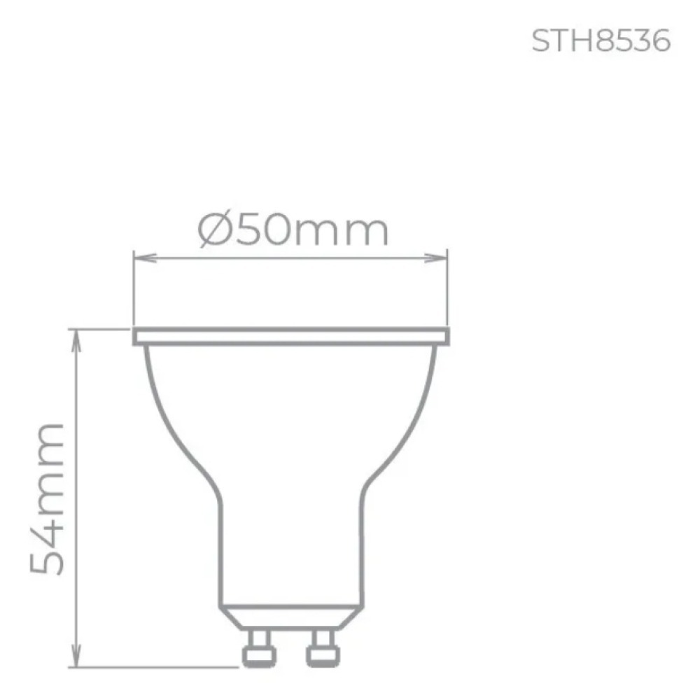 Lâmpada Led Dicroica Mr16 Eco Gu10 7w 540lm 3000k - Sth8536/30 Stella 127/220v Branco-quente Lâmpada Led Dicroica Mr16 Eco Gu10 7w 540lm 3000k - Sth8536/30 Stella 127/220v Branco-quente