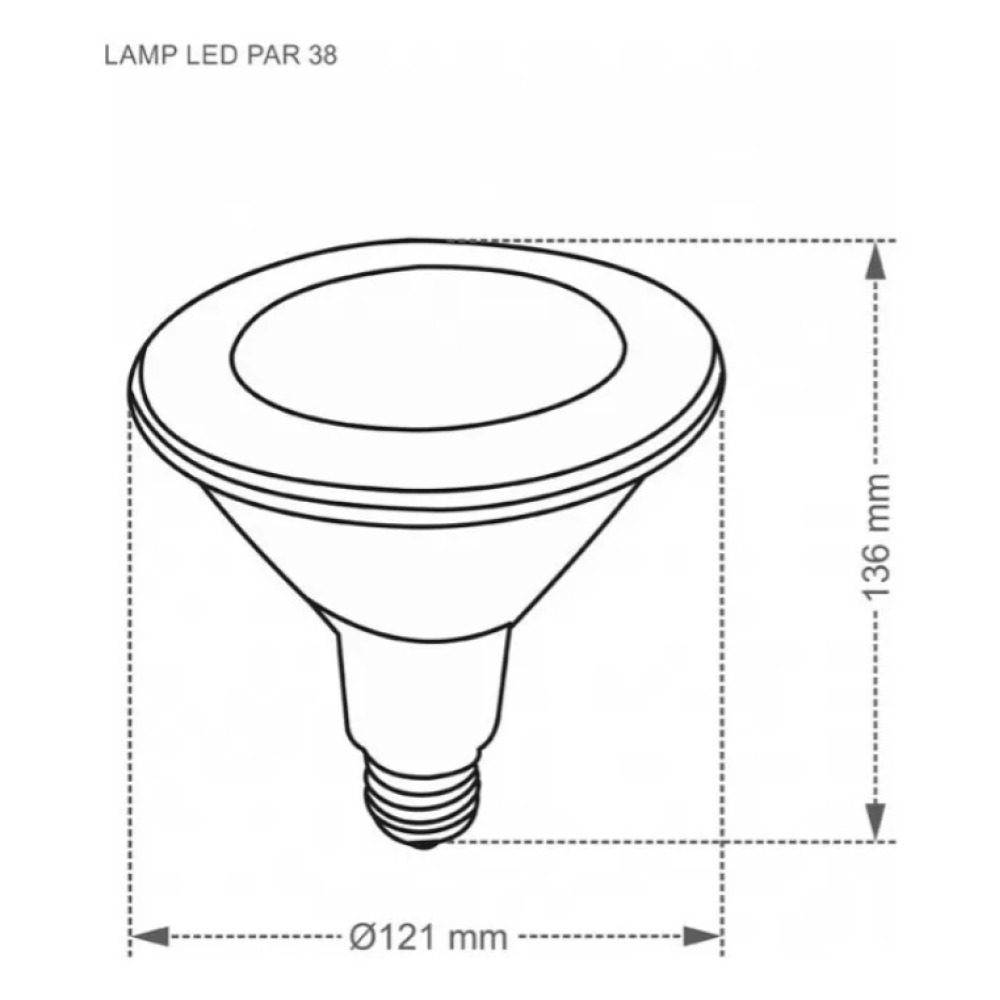 Lâmpada Luz De Led Par38 14w Ip20 Autovolt Taschibra Cor Da Luz Branco-quente (2700k) Autovolt 100-240v Lâmpada Luz De Led Par38 14w Ip20 Autovolt Taschibra Cor Da Luz Branco-quente (2700k) Autovolt 100-240v