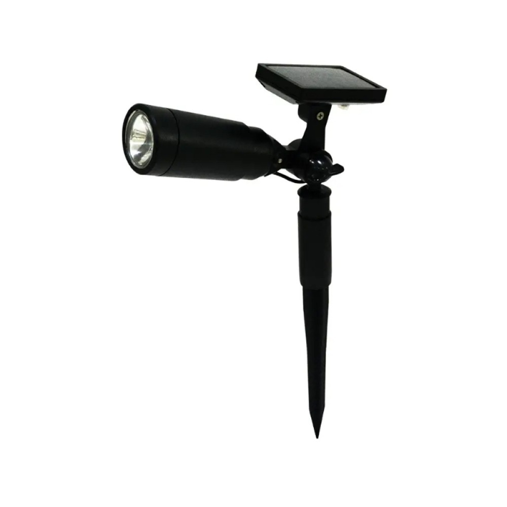 Luminária Espeto Solar 2w Luz Amarela 140lm Ip65 Gaya Preto Luminária Espeto Solar 2w Luz Amarela 140lm Ip65 Gaya Preto