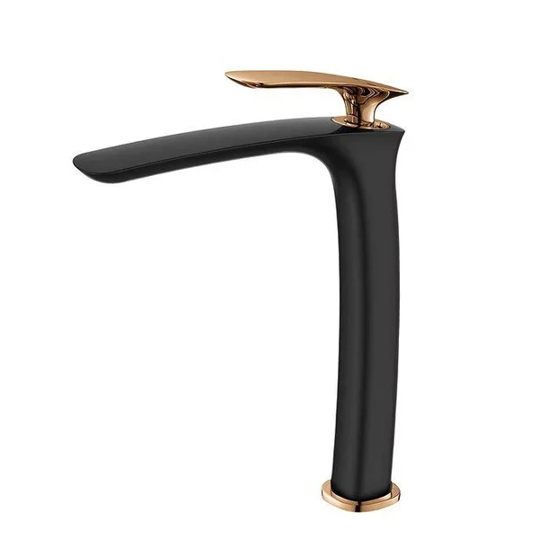 Misturador Monocomando Lexxa LX6112BRG Preto e Rose Gold