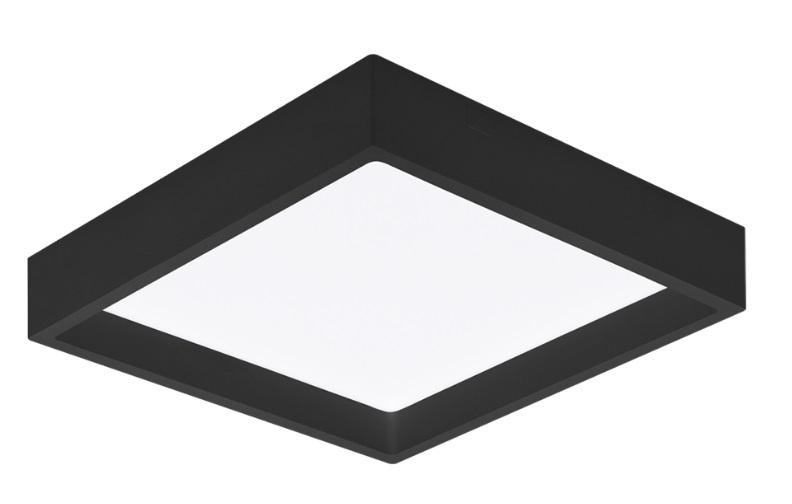PLAFON DE SOBREPOR LED DEEP RECUADO 22W 4000K QUADRADO PRETO POLICARBONATO BIVOLT PLAFON DE SOBREPOR LED DEEP RECUADO 22W 4000K QUADRADO PRETO POLICARBONATO BIVOLT