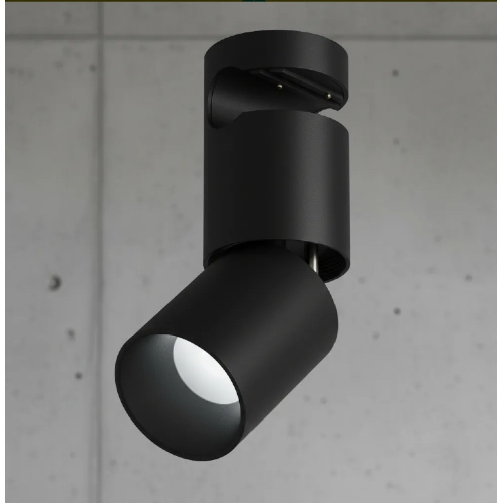 Spot 360 Encaixe Central Preto Gaya 9w 2700k 24v 7520 Irc90