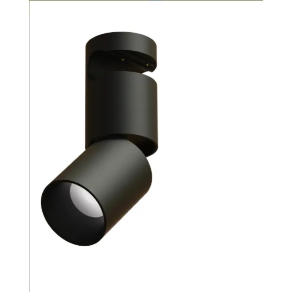 Spot 360 Encaixe Central Preto Gaya 9w 2700k 24v 7520 Irc90