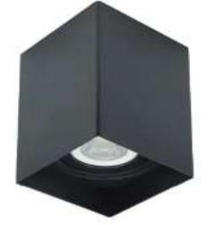 SPOT CAIXA QUADRADO PRETO DIRECIONÁVEL 1XMR16 GU10 SPOT CAIXA QUADRADO PRETO DIRECIONÁVEL 1XMR16 GU10