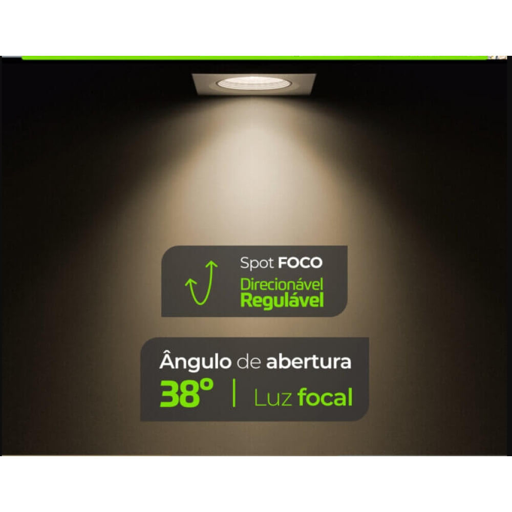 Spot Embutir Quadrado Branco Led 5w 6500k Lumanti Spot Embutir Quadrado Branco Led 5w 6500k Lumanti