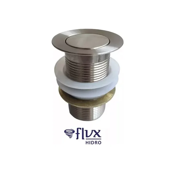 Valvula Tanque Plastica Click-Up Externo 1.1/4 Branca Flux