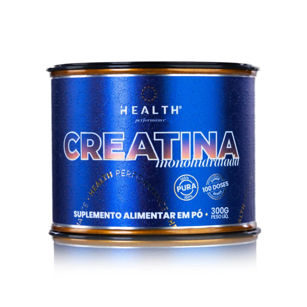 Creatina Monohidratada 300g 100% Pura Health Performance