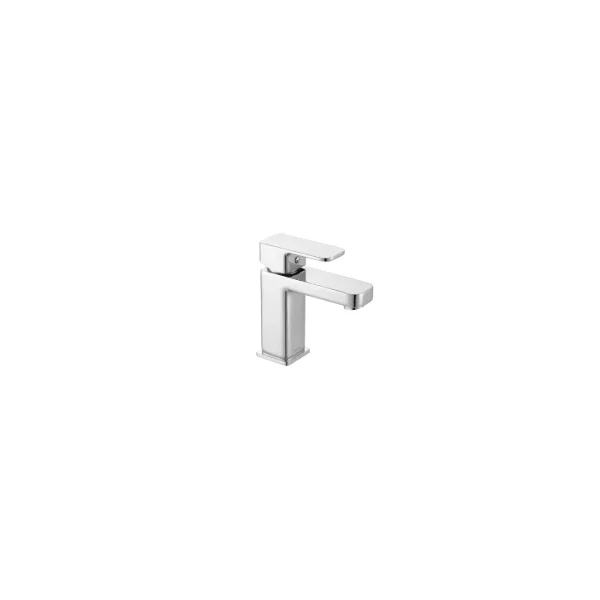 Misturador Monocomando Lavatorio Bancada Quadrado Baixo Cromado 2875 C 52 Meber