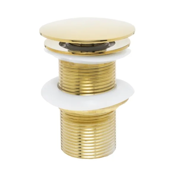 Válvula Lavatorio Clikc-Up Externa Redonda 1.1/4 Dourado Pevilon